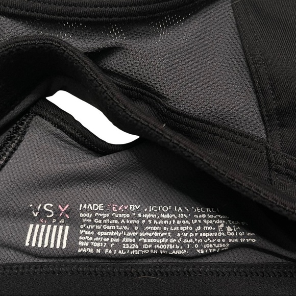 Victoria’s Secret Sports Bra Underwire Black Stretch Support Activewear Core - Picture 6 of 7